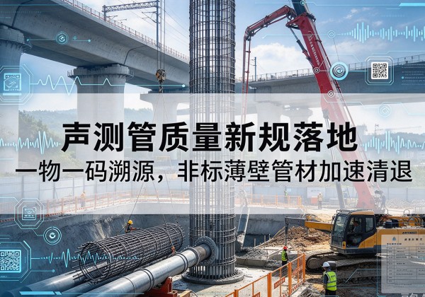 洪泽声测管质量新规落地，一物一码溯源，非标薄壁管材加速清退